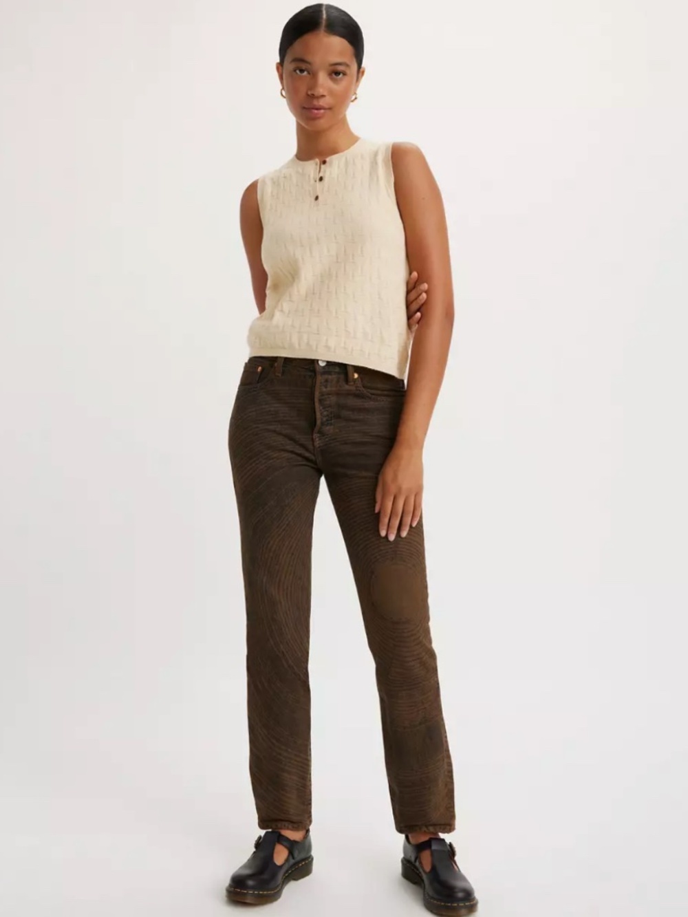 LEVI'S® X Emma Chamberlain 501® Straight Leg Original Jeans Tree Ring Size 23